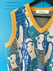 WORMS Knit V-neck Vest
