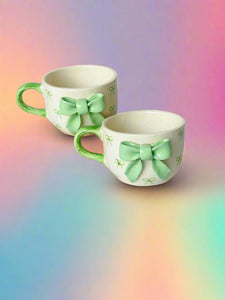Green Bow Mug