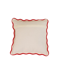 Orange Scallop Edge Accent Pillow