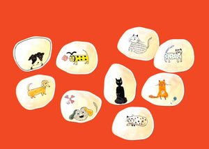 Small Hand drawn Trinket Dishes