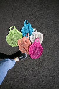 Bright Market Bag (Short & Long Handle)-WORM