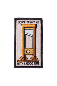 Don't Tempt Me Embroidered Patch-WORM