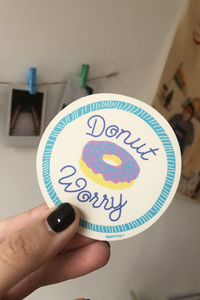 Donut Worry Sticker-WORM