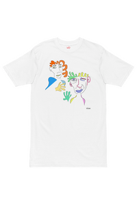 Faces Line Work "Juntos" Oversized T-shirt-WORM