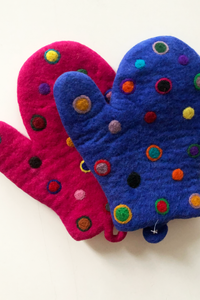 Felt Ovenmitt (various choices)-Oven Mitts & Pot Holders-WORM