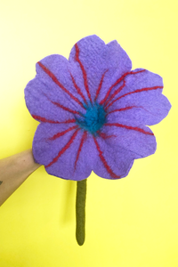 Large Felt Flower-WORM