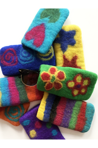 Large Happy Felt Eyeglass Holders-Apparel & Accessories-WORM