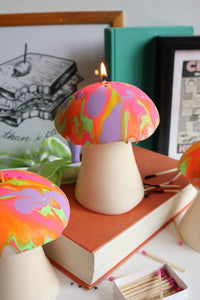 Psychedelic Mushroom Candle-WORM