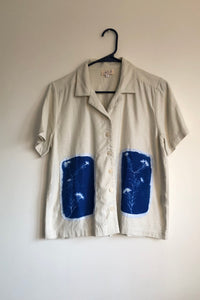 Short Sleeve Cyanotype Shirt-WORM