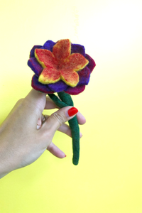 Small Felt Flower-Felted Flowers-WORM