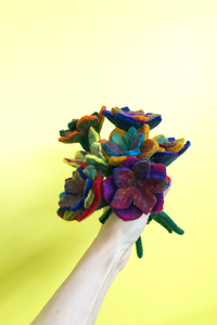 Small Felt Flower-Felted Flowers-WORM