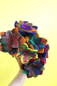 Small Felt Flower-Felted Flowers-WORM