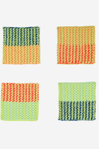 Squiggle Deadstock Yarn Coaster Set-WORM