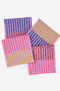 Squiggle Deadstock Yarn Coaster Set-WORM