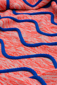 Squiggle Stripe Deadstock Knit Throw (2 options)-WORM