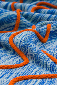 Squiggle Stripe Deadstock Knit Throw (2 options)-WORM