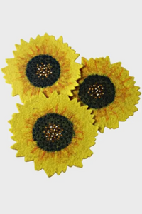 Sunflower Felt Trivet-Trivet-WORM