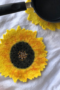 Sunflower Felt Trivet-Trivet-WORM