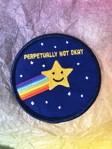 Perpetually Not Okay Embroidered Patch