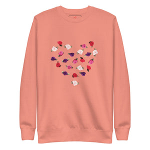 Rosette Heart Sweatshirt