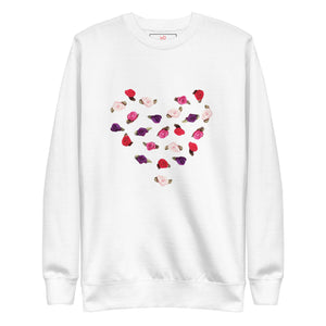Rosette Heart Sweatshirt