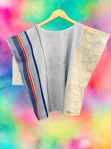 FiOT Stripe Upcycled Box Blouse