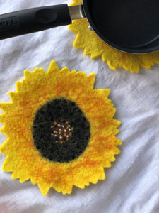Sunflower Felt Trivet