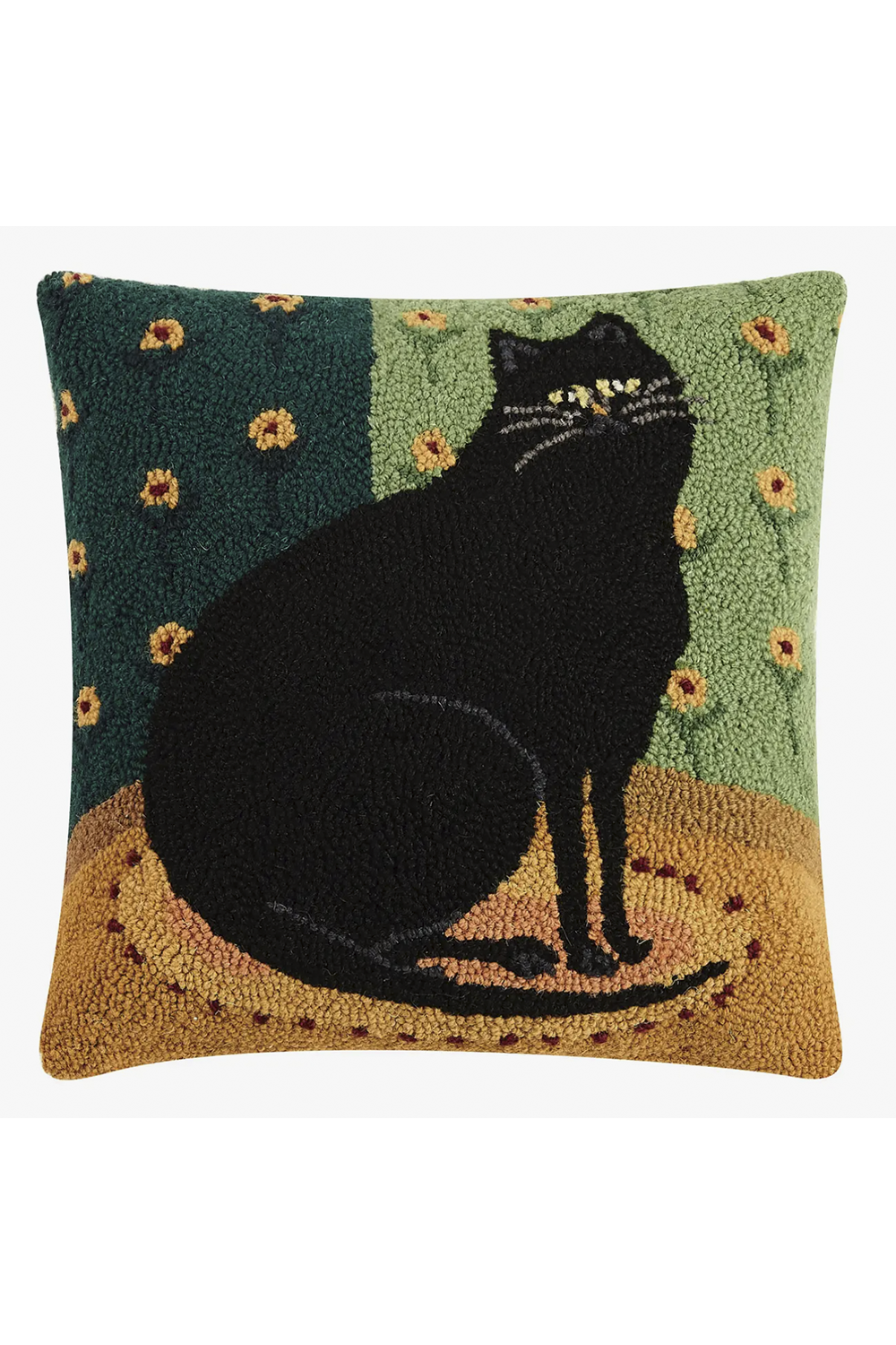 Black cat throw store pillow