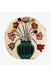 You Deserve Some Flowers Tassels Pillow by Justina Blakeney