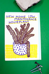 New Home Houseplant Card