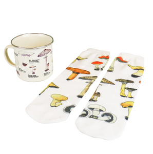 Mushroom Mug and Socks Gift Bundle