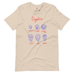 Oysters Tee (Red/Blue Design)